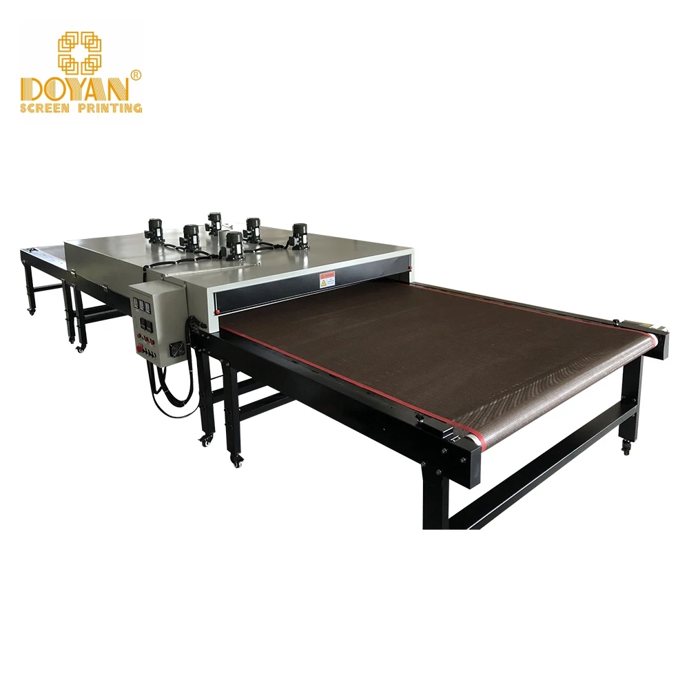 Doyan Big Size Hot air IR Heating Lamps Conveyor Dryer Screen Printing Infrared Tunnel Dryer for T-shirts