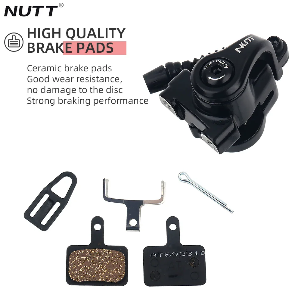 NUTT MTB Brakes Mountain Bike Dual Piston Drive Disc Brake Caliper Bicycle Brake 160mm Rotor Bicycle Parts
