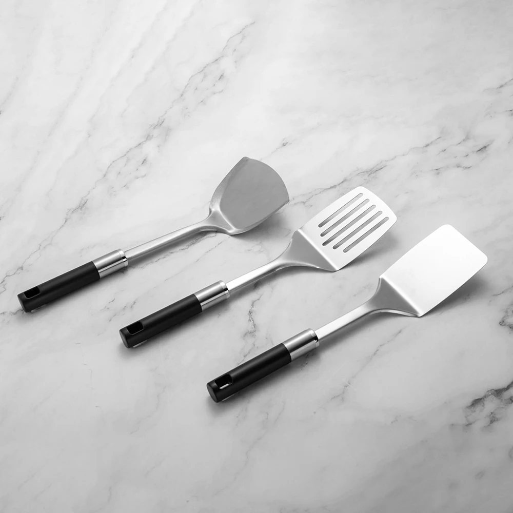 OEM 15Pcs ABS Handle Stainless Steel Kitchen Utensils Set Kitchen Cooking Gadget Utensil Set