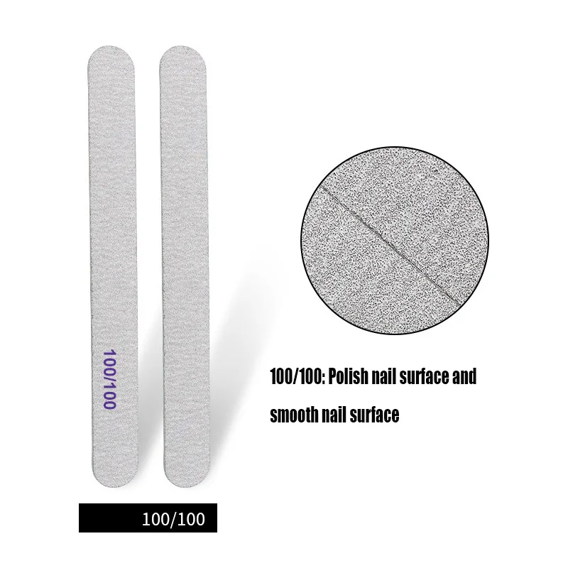Nail art professional manicurists use file washable lime sand wood veneer high quality polishing strip nail rub