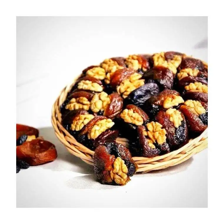 Best selling natural healthy candy walnut with dried apricot hashtak from Uzbekistan with competitive price