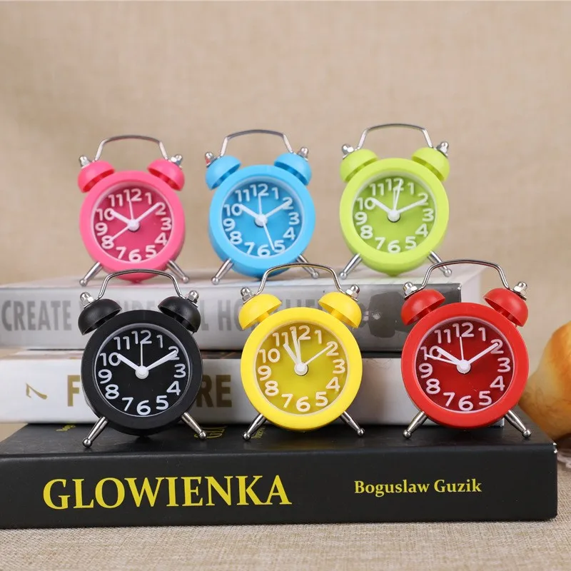 Best Price Circular Multi-function Alarm-Clock-Metal 1.5Inch Traditional Alarm Table Clock