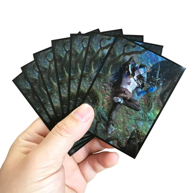High Quality Premium Pattern Art Printed Design Waterproof Board Tcg Mtg Custom Anime Yugioh Matte Trading Game Card Sleeves