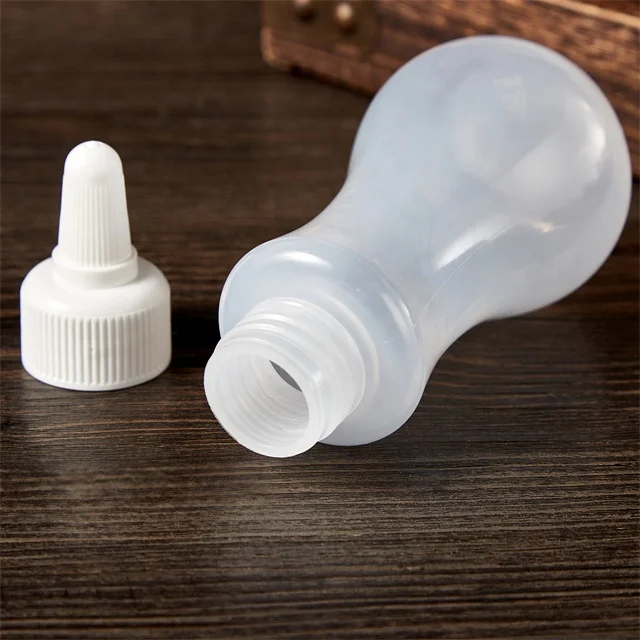 Food-Grade Plastic Squeeze Bottle Empty PE Sauce Bottle with Jam Sauce Mayonnaise Fancy Fancy Squeeze Bottles For Kitchen Use