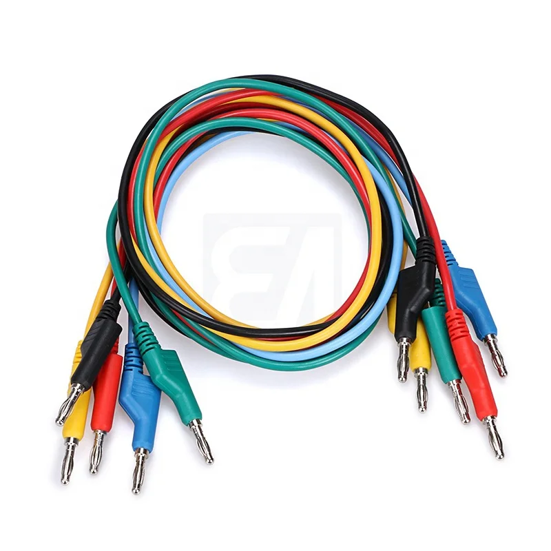 Test Lead With 4MM Nickel Plated Banana Plug Double-ended Test Lead Cable