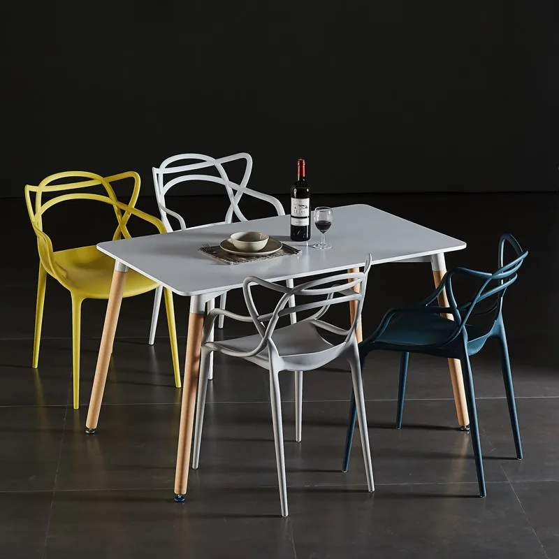 
Plastic hollow out of coffee, he contracted fashion personality cat ears chair shaped chair armrest chairs negotiations 