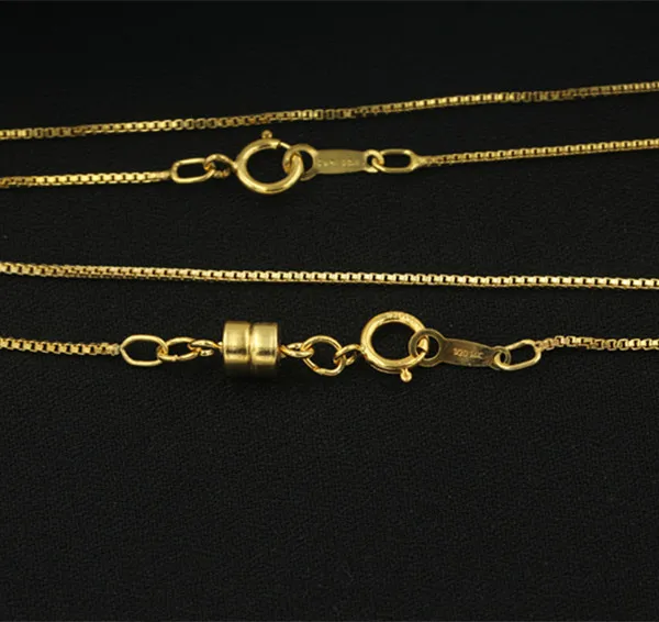 A1847 genuine real 14k gold filled GF necklace chain box permanent jewelry making wholesale