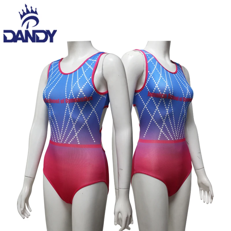 Wholesale Custom Long Sleeve Rhythmic Ballet Gymnastics Competition Leotard Shiny Crystal Kids Gymnastics Leotards