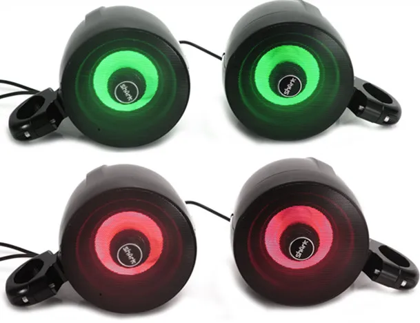Motorcycle audio marine audio 4 ch amplifier with 1 pair 5inch RGB led light  for ATV UTV golf cart boat and motorcycle