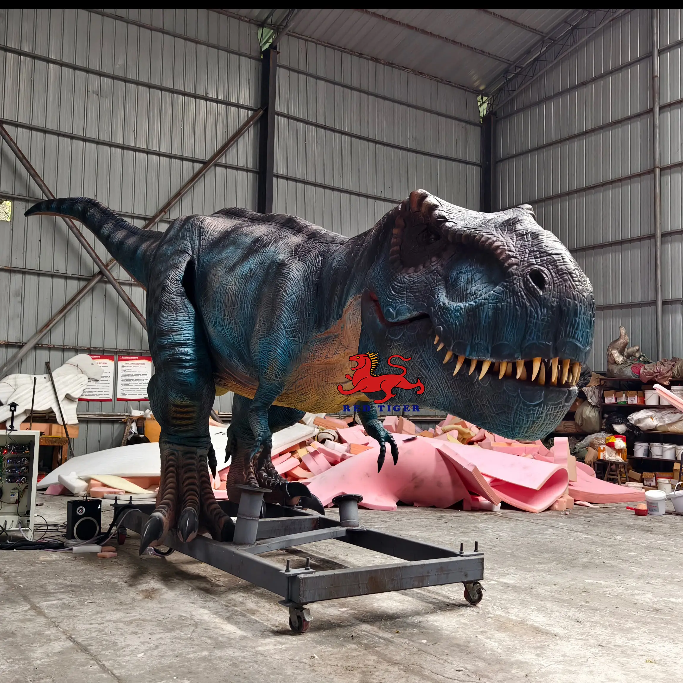 dino park realistic dinosaur electronic juguetes de dinosaurio animatronico dinosaur open mouth made in China