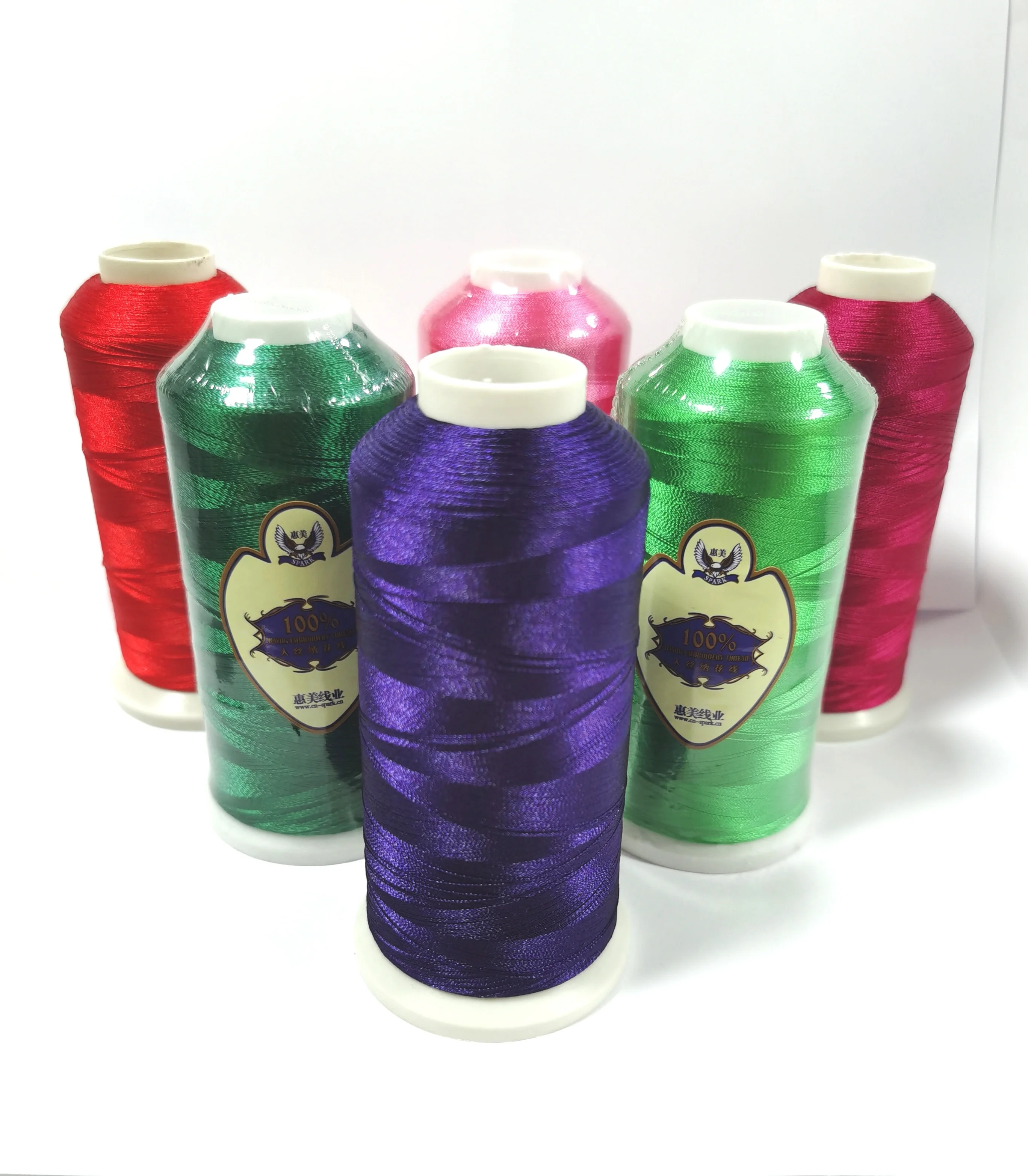 Wholesale Factory Machine Embroidery Thread hilo para bordar 120D/2 100% Viscose Rayon Embroidery Thread