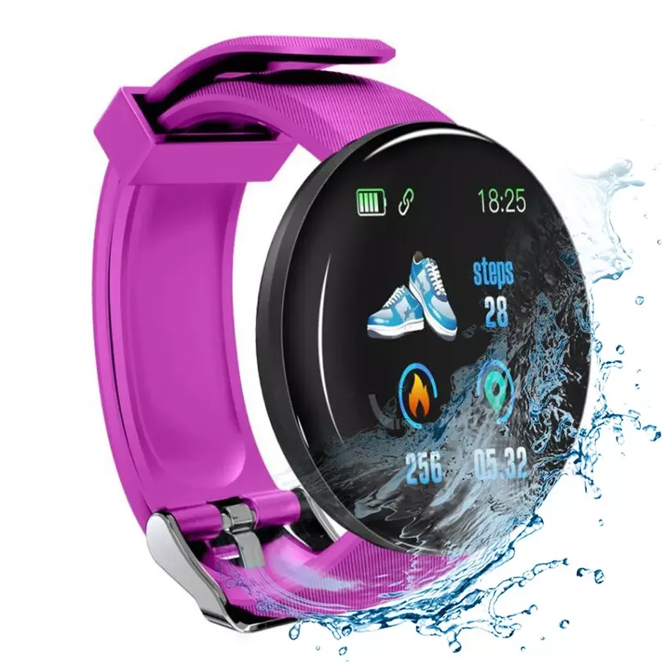 Smart Watch D18 Round Screen Smart Bracelet With HD LCD Screen Sport D18 Smartwatch D18S 1.44INCH