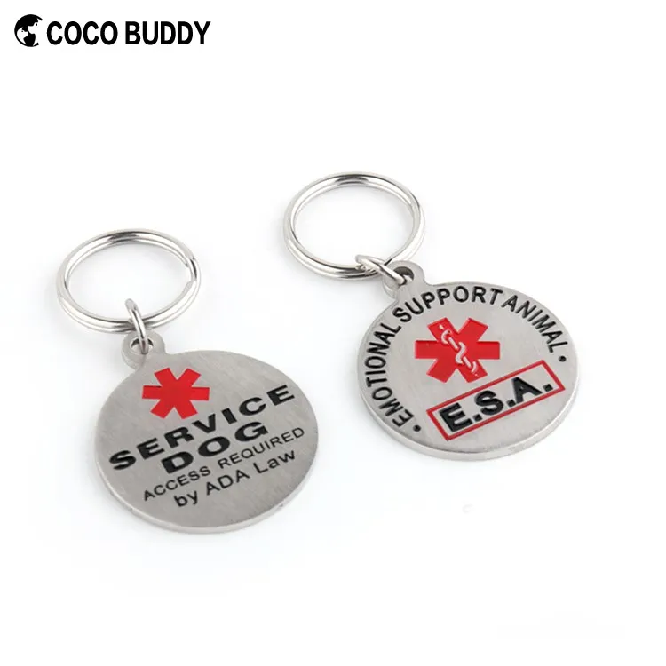 Персонализированная прочная металлическая тактическая идентификационная бирка для собак из нержавеющей стали