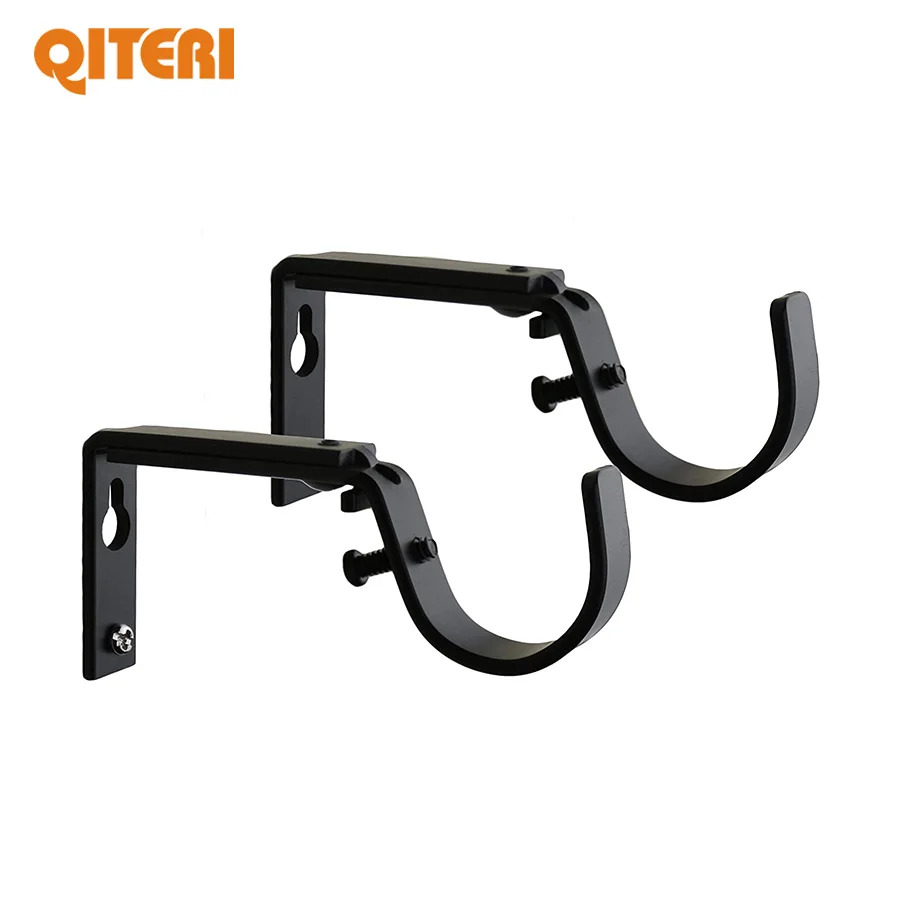 Single Rods Sets With Clips Finials Drapery Finals Window Holder Poles Curtain Rod Factory