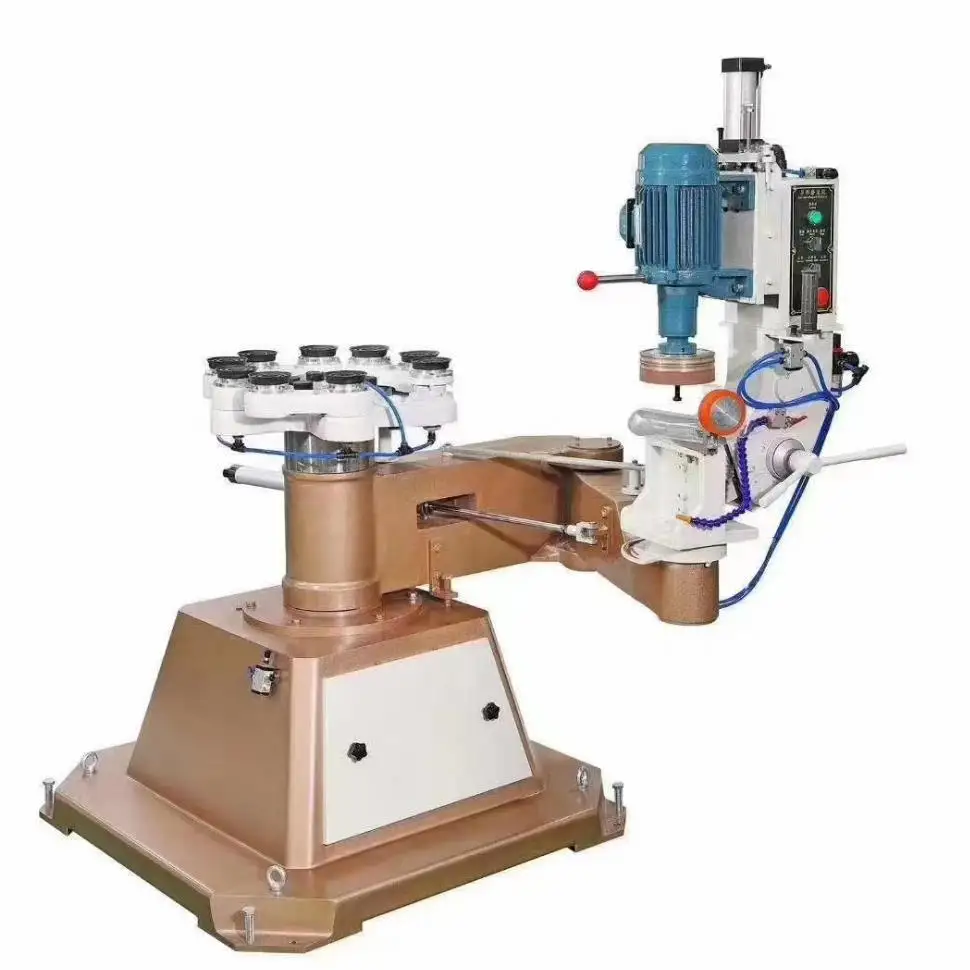 TEBAK CX-21 Single arm irregular shape round glass edge polishing machine price