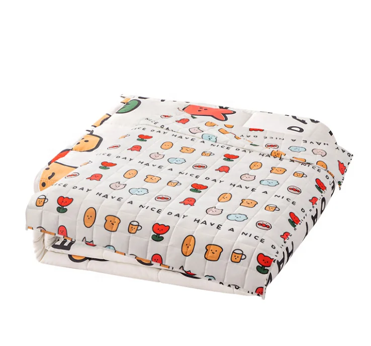 2022 Wholesale Economical Custom Design Plaid Kids Autism Lap Weighted Blankets