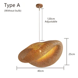 Popular Quality Southeast Style Chandelier Restaurant Hotel Decorative Chandelier Large Bamboo Pendant Light Lamps