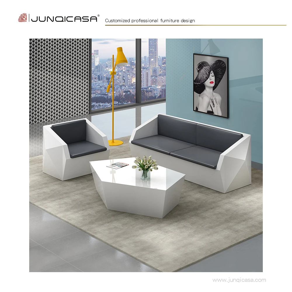 Modern Villa Sofa Latest Design Luxury Couch Home Living Room office reception sofas 2 3 Seater indoor leather Sofa