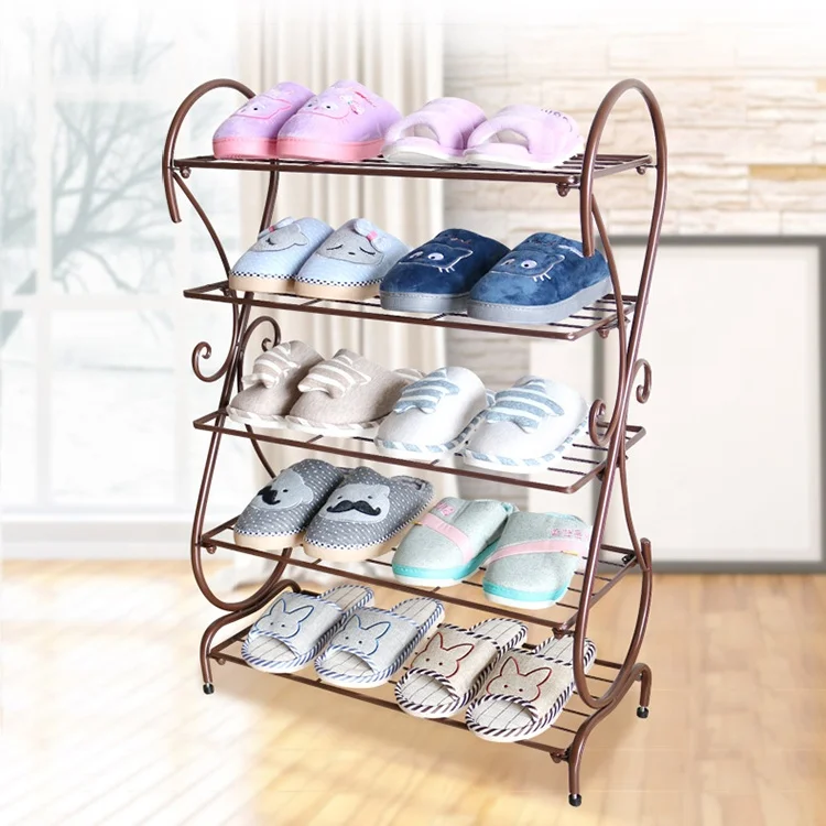 Iron simple Economical household space European-style assembly small shoe cabinet