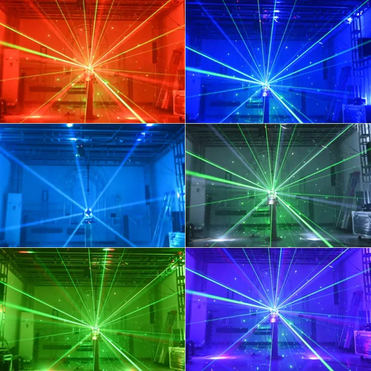 Vorlane China Manufactory 18W*8pcs RGBWW 4IN1 led Dj Lights For Night Club Mini Dj Laser Light Laser Light Disco