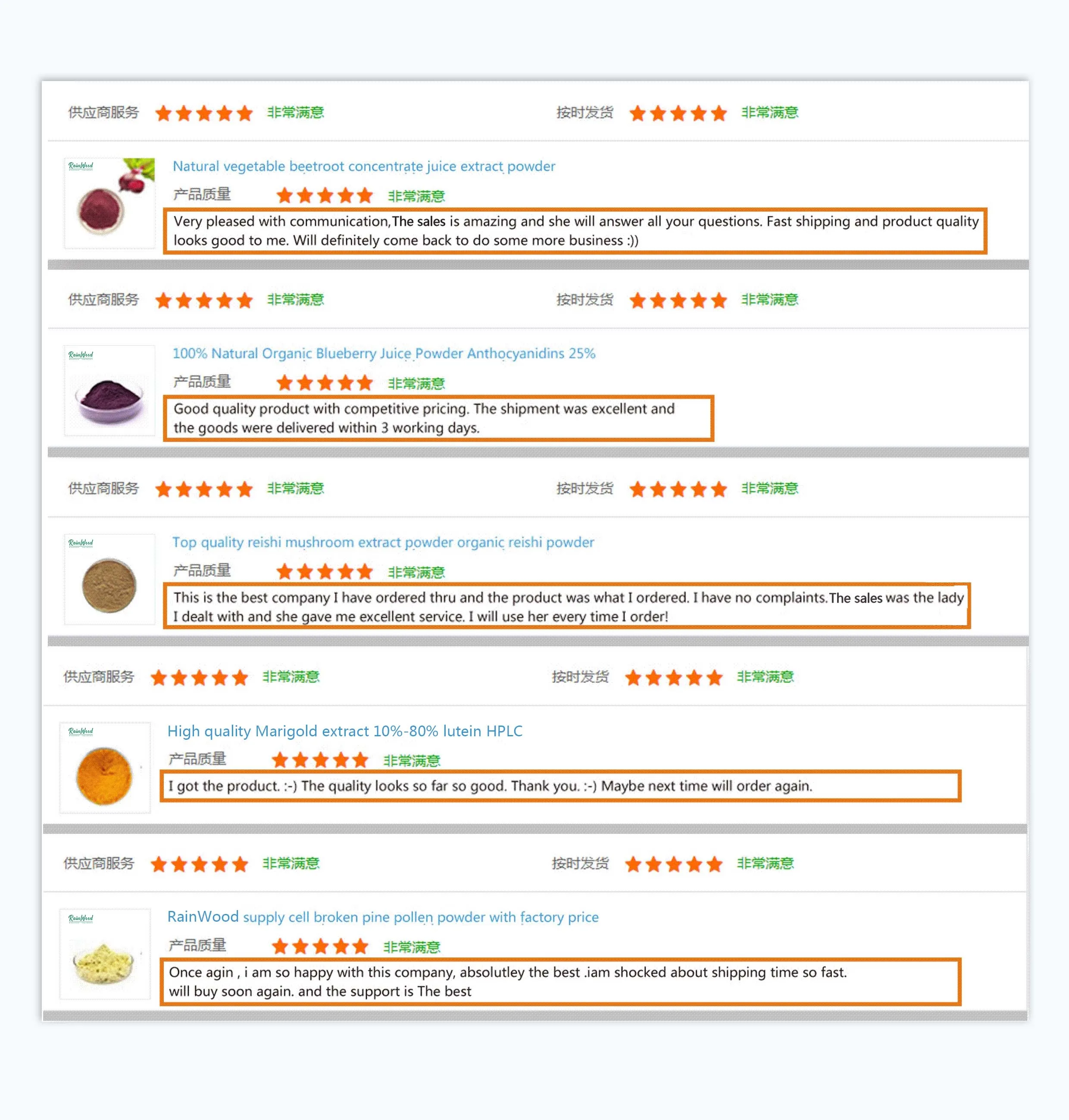 Rainwood supply high quality natural green tea extract powder tea polyphenols Green Tea Extract