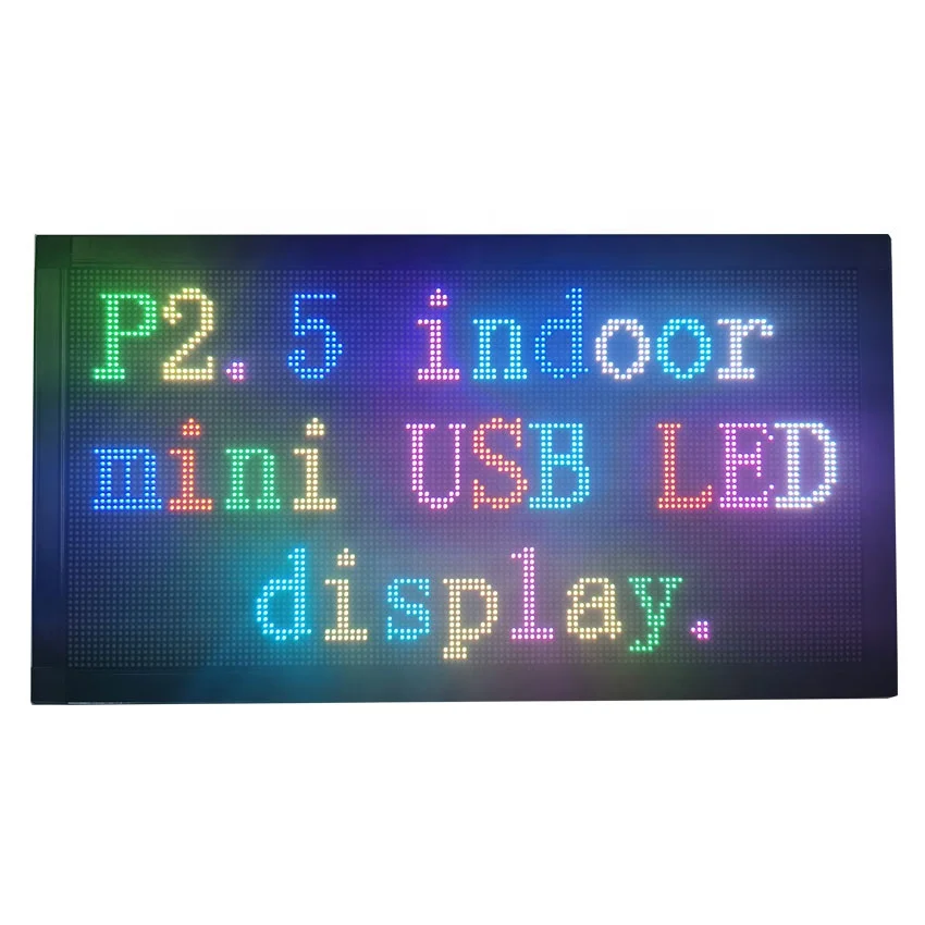 Мини P2.5 RGB Полноцветный дисплей Настольный счетчик окно подвесной USB порт зарядный Банк беспроводной Wi-Fi
