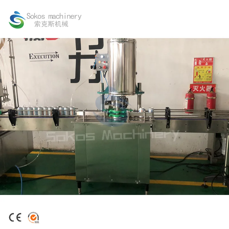 Sokos Automatic Carbonated Beverage Can Filling Production Line Energy Drink Filling Machine