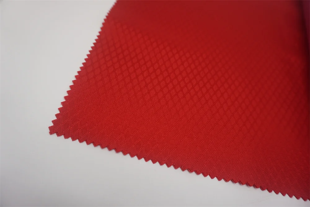 200D Nylon Oxford Dobby/Jacquard Solid Dyed with PU Coating and WR for Bag/Luggage/Shoe/Tent Fabric