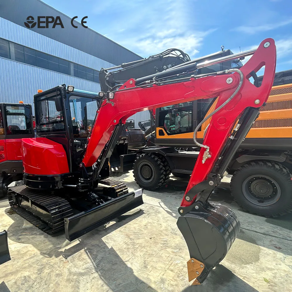 EPA Engine Mini Excavators 4 Ton Multifunctional Mini Farm Used New Crawler Digger Mini Excavators machine