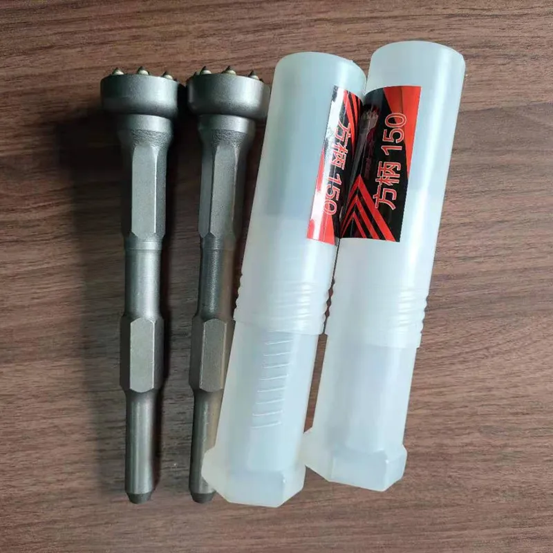 12/16Pin Sds Max Overall Bush Hammer Chisel Bit Tool Carbide Tip For Concrete Surface Removing