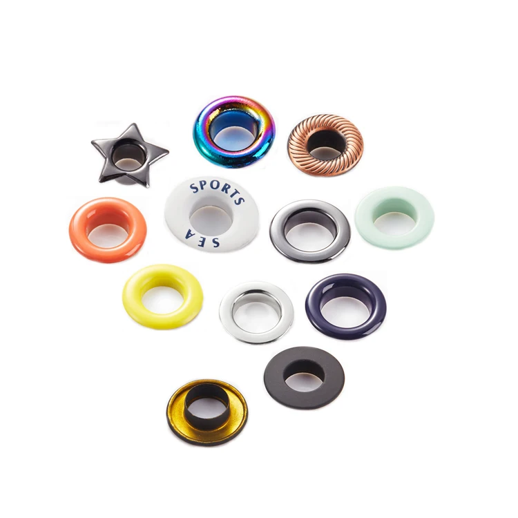 HOT SALE Nickle Free Custom High Quality Brass Metal Shoes Eyelets And Hooks 5mm Shoelace Eyelet