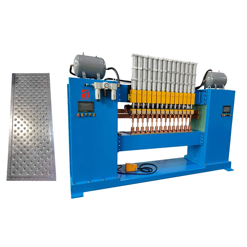 Gantry type plate radiator automatic multi metal sheet head spot welding machine