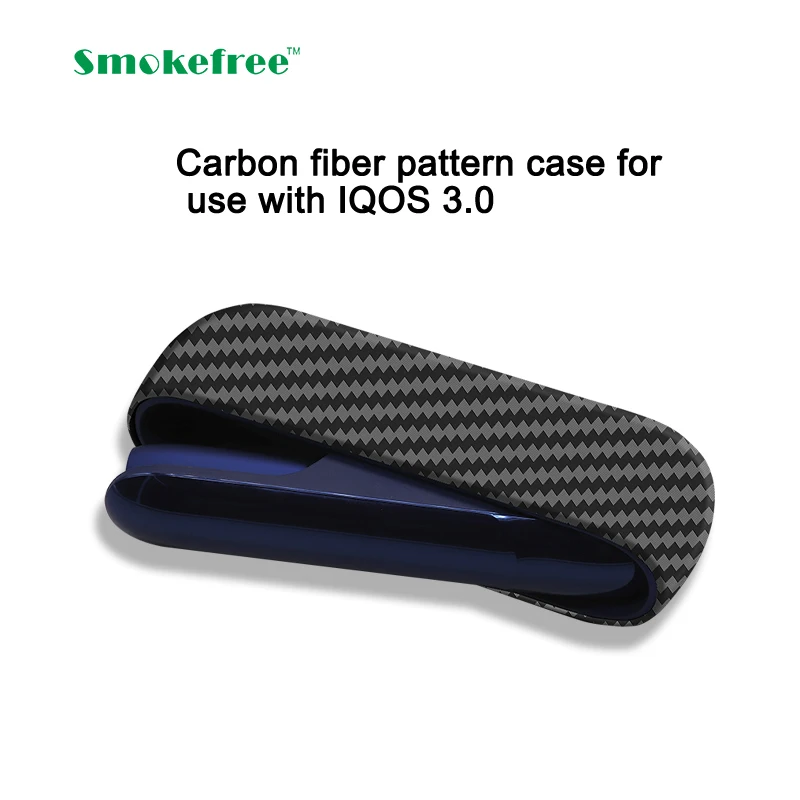 
China Supplier TPU Carbon Fiber Pattern cover Soft case for use with IQOS 3.0 