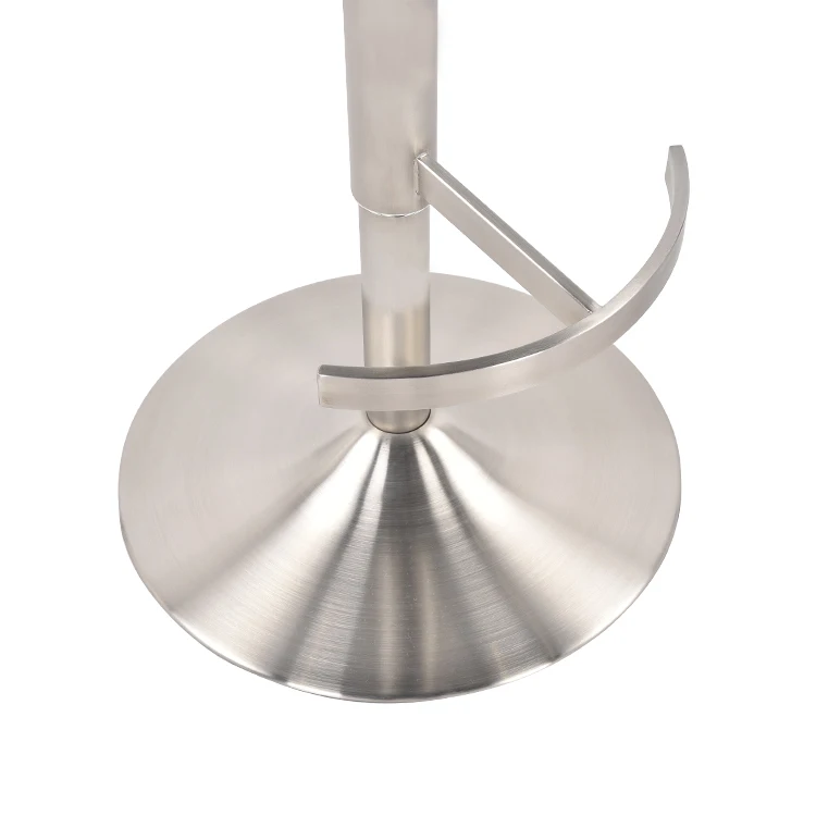 Stainless steel brushes Gas Lift 260mm Luxury bar stool chair