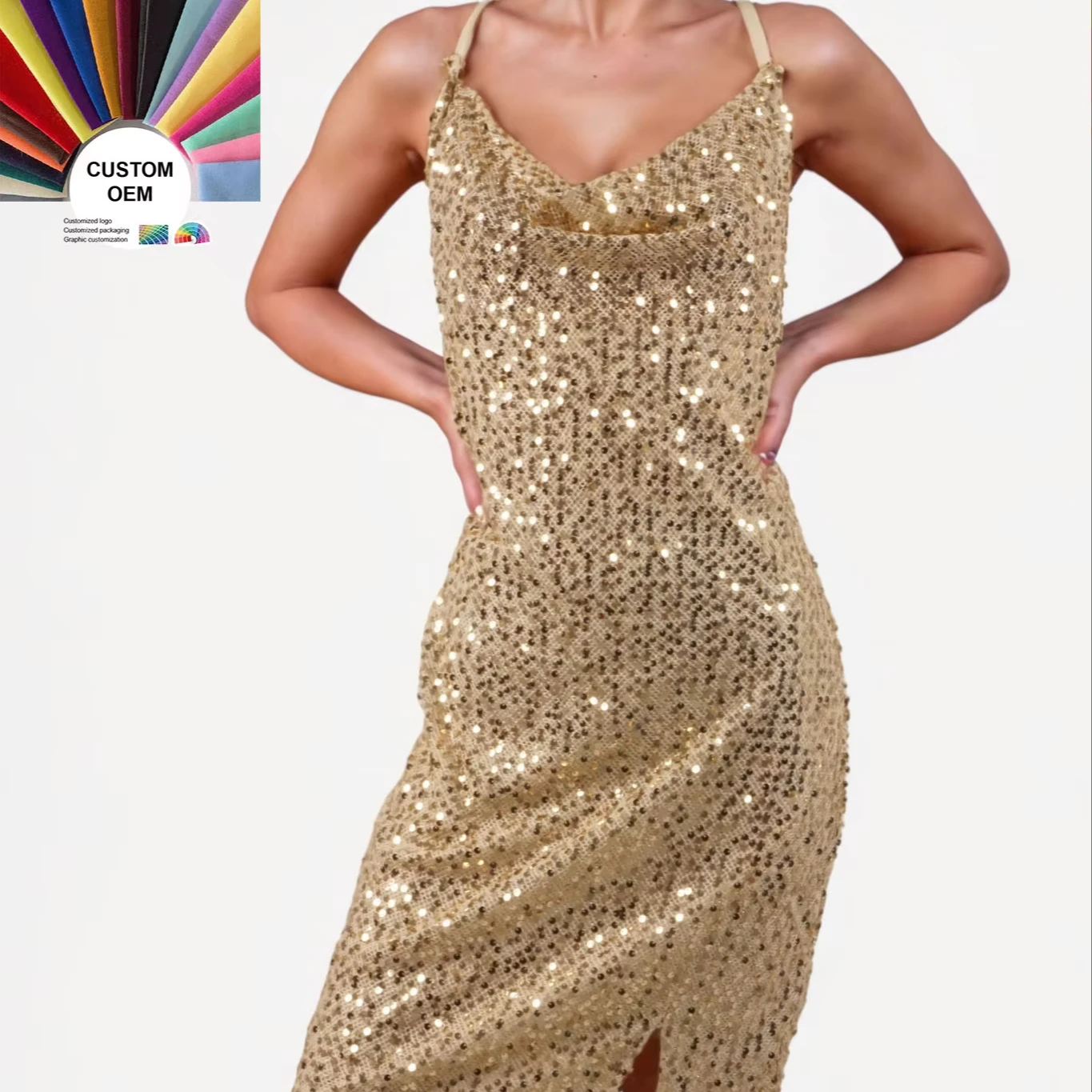 Женское платье с открытой спиной