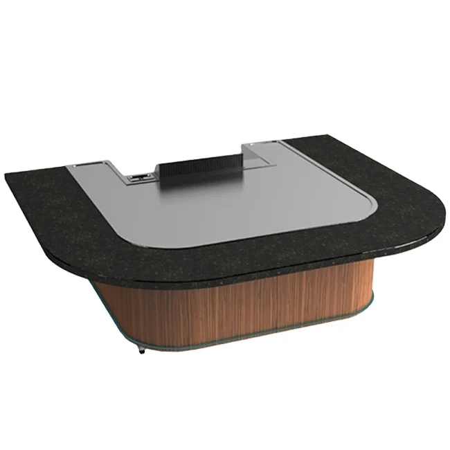 Barbecue Commercial Electric Arched Shape for Restaurant Built In Teppanyaki Grill