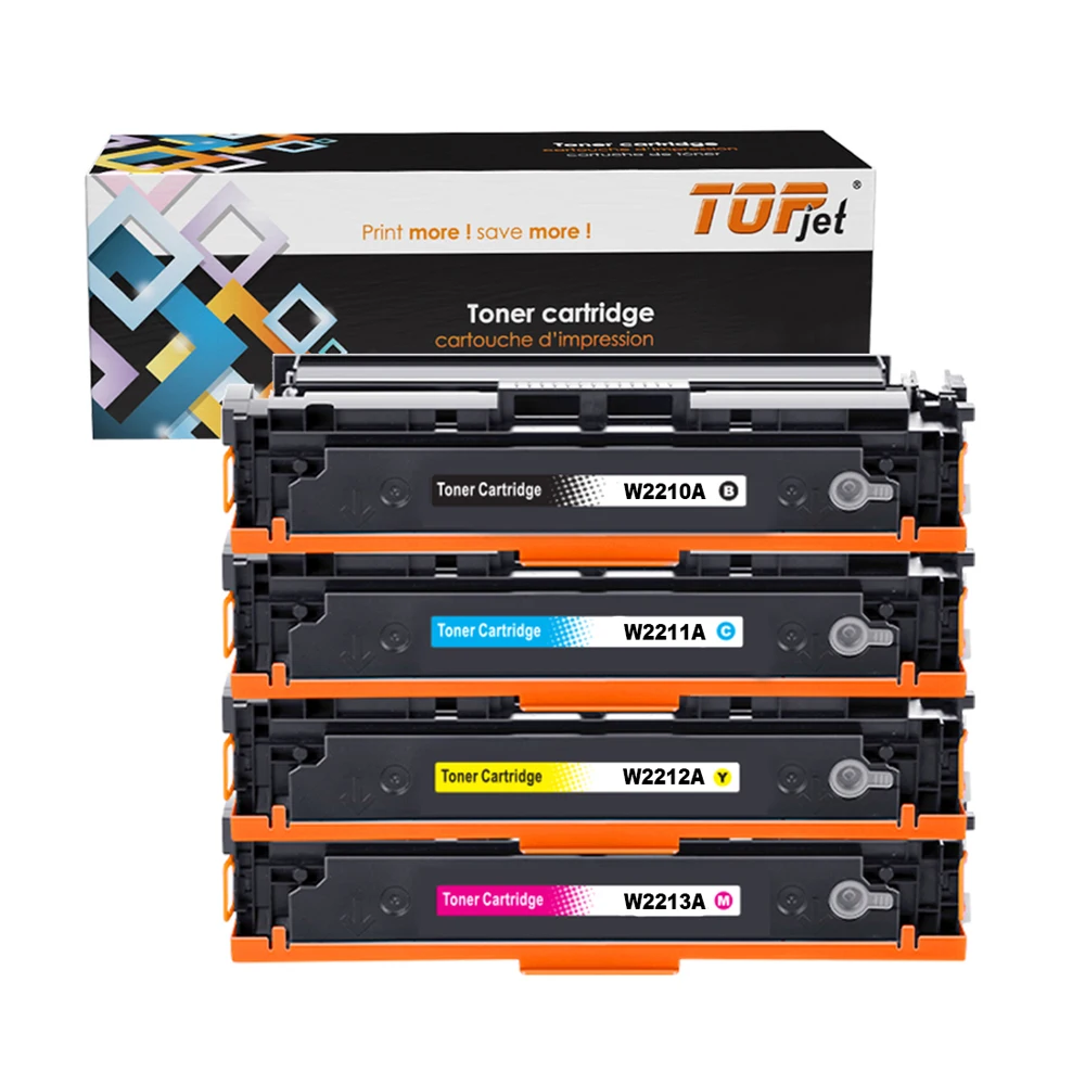 Topjet 207A W2210A W2211A W2212A W2213A картридж с тонером для цветных принтеров совместимый HP Laser Jet Pro M255dw M282nw