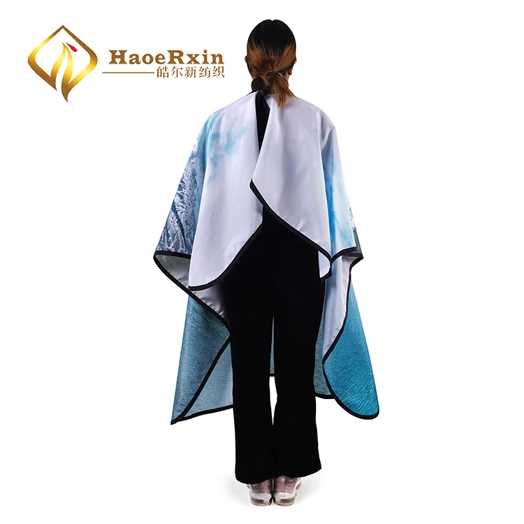 
China manufacturer eco friendly professional polyester haircut cute barber cutting cape 
