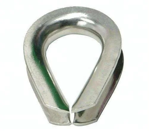 H-Quality Hot Sale Heavy Duty Wire Rope Thimbles Standard DIN 6899BWire Rope Thimble Cable Rigging Crimping Wire Rope Thimble