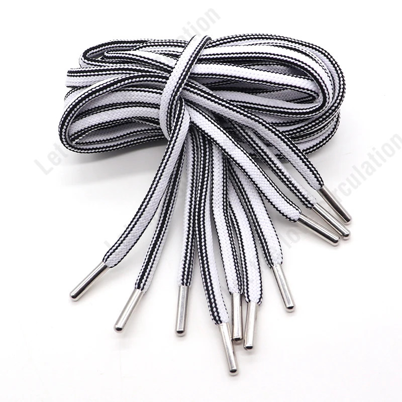 Customize hoodie strings Cord with metal ends for hoodie/shoes/garment Polyester cotton Cord String Woven Multi-function Rope