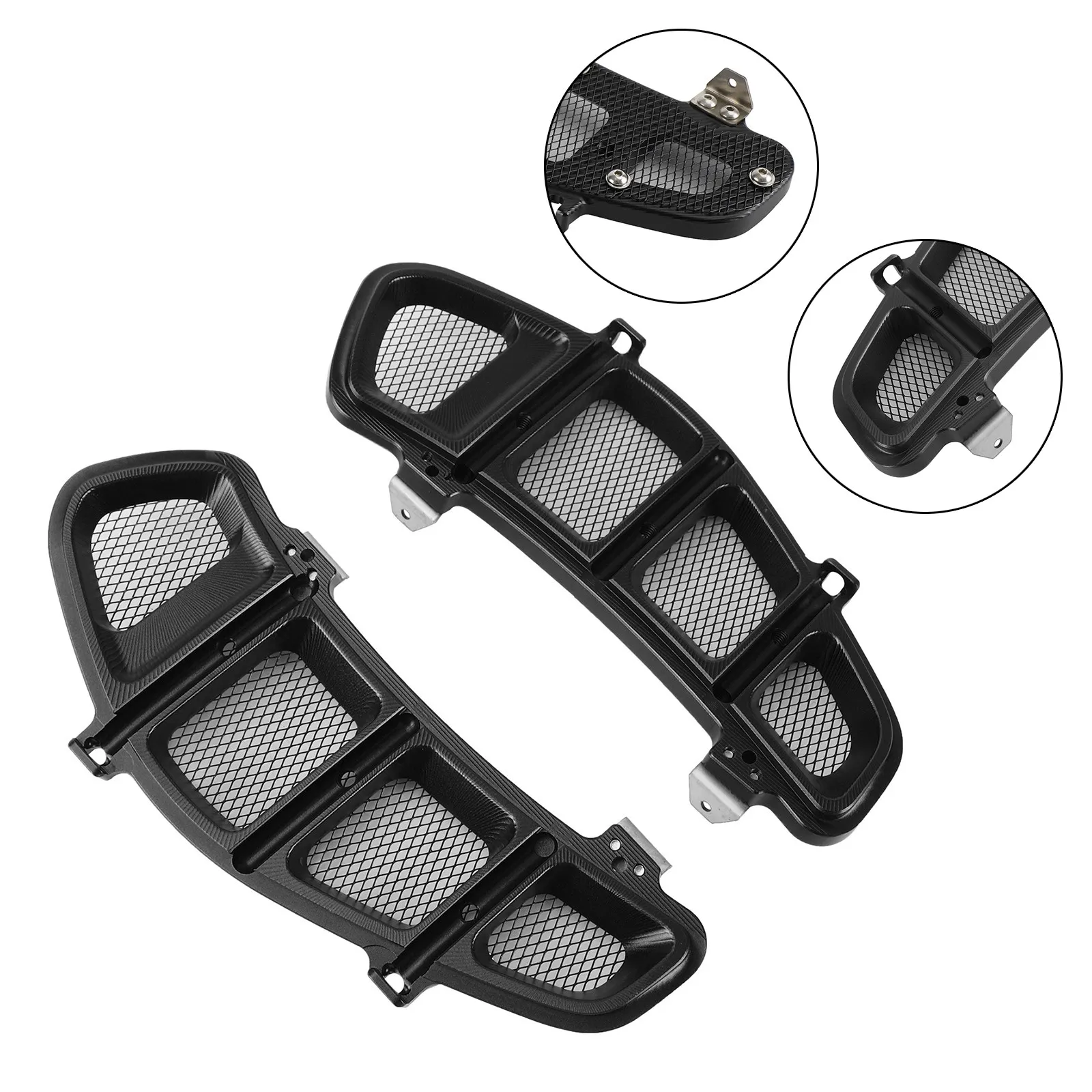 Motorcycle Radiator Guard Protector Radiator Cover For Vespa GTS 250 300 Steel Stainless