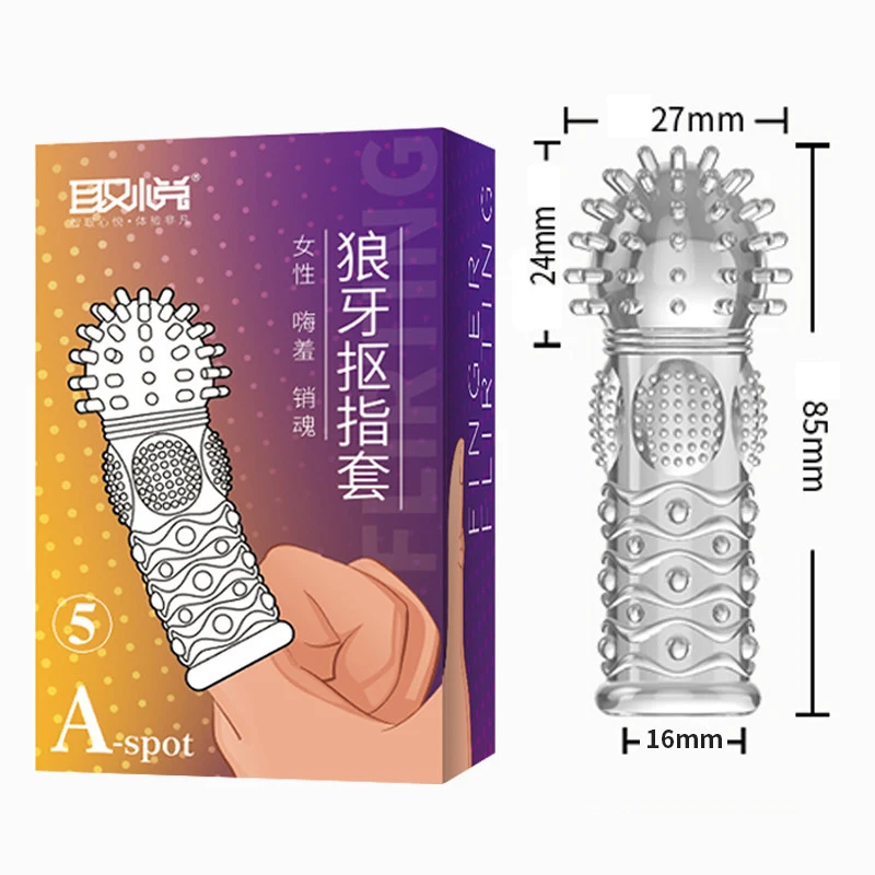 G Point Stimulation Finger Sleeves Clitoris Massage Sex Toys For Women Penis Rings Sex Delay Couples Games Gags&muzzles Sex Shop