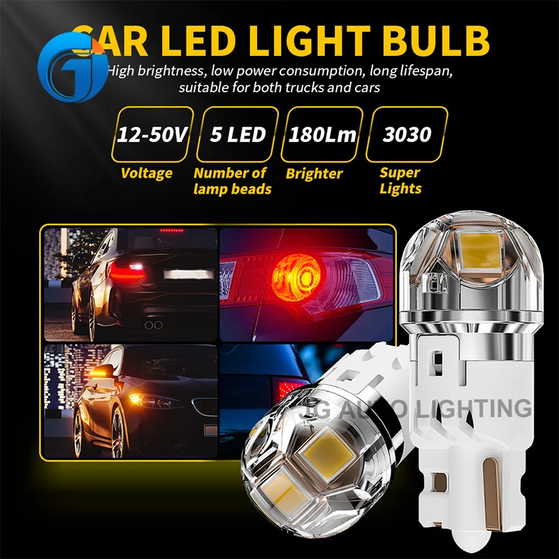 JG Canbus W5W 194 168 4014 24SMD Auto marker light Car Leds Bulbs Interior Dome Lights 12V Canbus W5W LED T10
