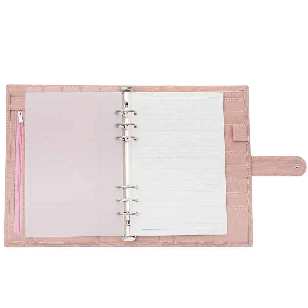 A5 Binder Plastic Index Dividers with 5 Tabs at Top for 6 Ring Bound Personal Planner as Page Separator/Dashboard