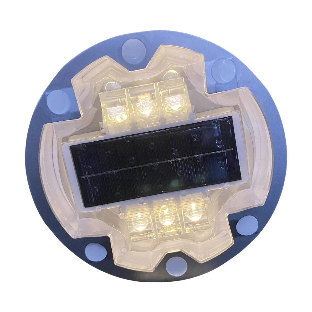 Solar Powered LED Cat Eye Road Pavement Marker Green Color Aluminum Embedded Mounted Traffic Beacon In Philippine Stud Light