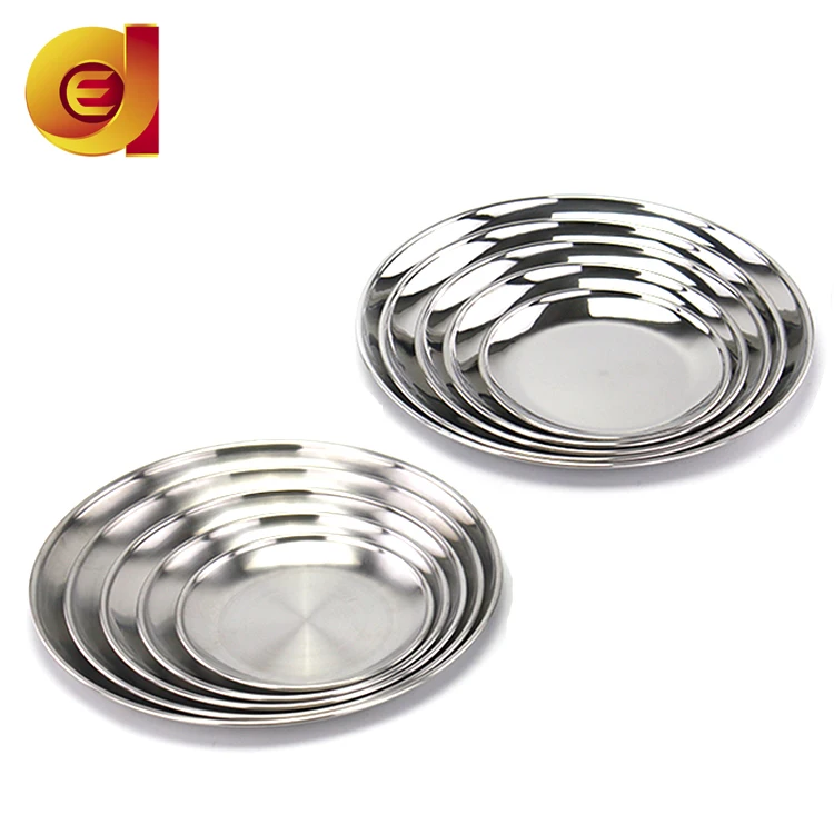 Korean stainless steel 201/304 polished/sanding barbecue/baking plate/dish