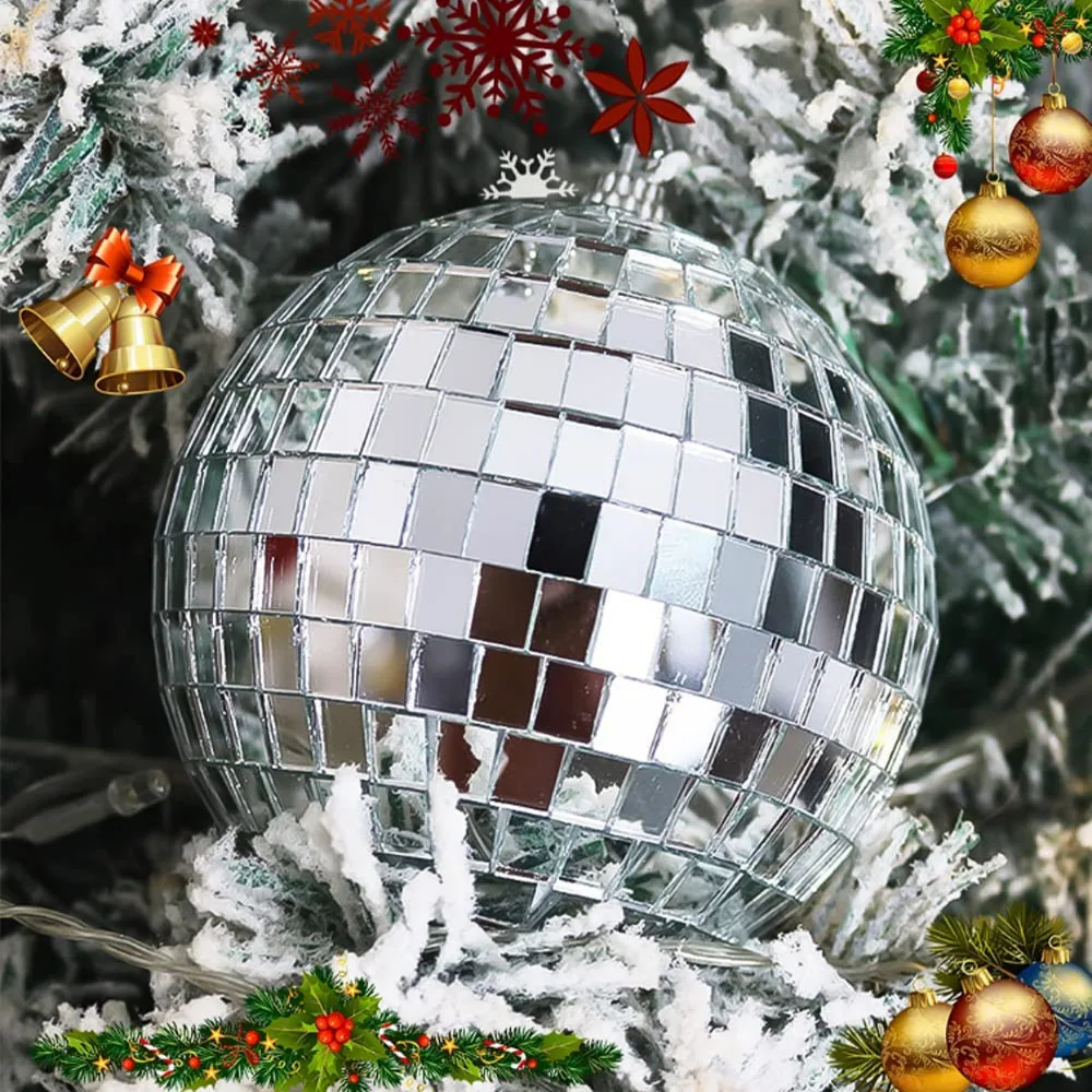 New LED mirror ball lamp string bar stage party decoration light Mosaic ball Christmas battery lights