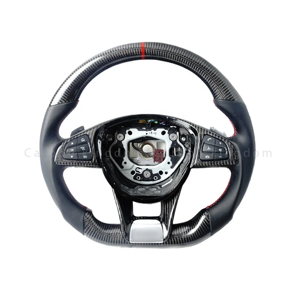 Изготовленный на заказ руль из углеродного волокна для Mercedes Benz w205 c класс старой модели новый