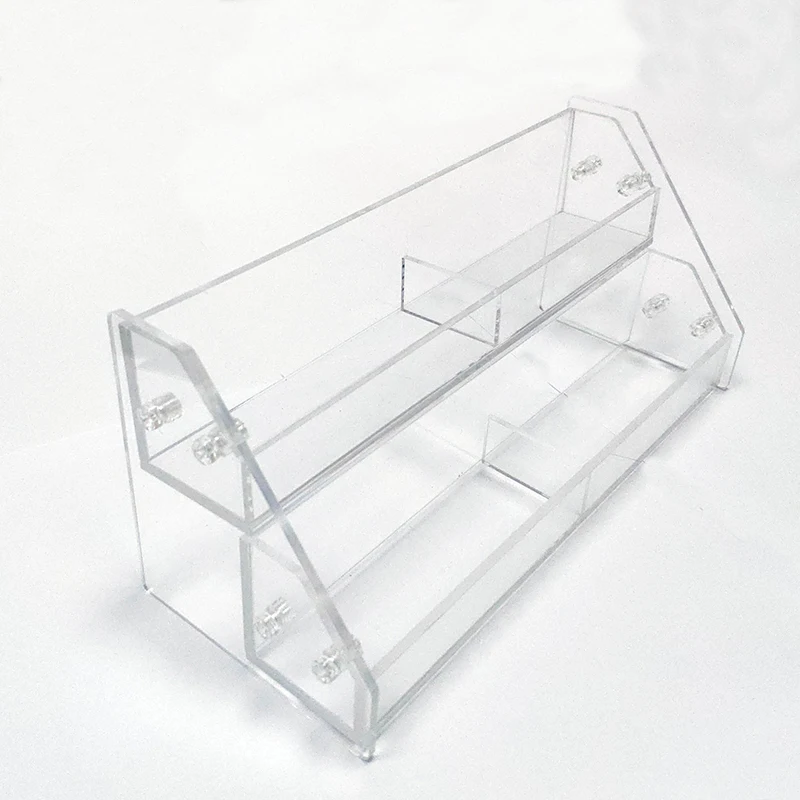 OEM customized shop counter multi-layer acrylic display stand clear acrylic display rack