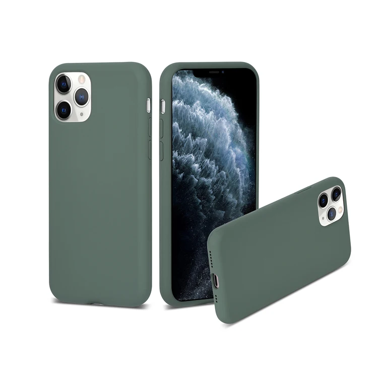 
 2021 ПК жидкий силикон smart phone accessories мягкий чехол для Iphone 11 Pro Прозрачный чехол для мобильного телефона чехлы для мобильного телефона  